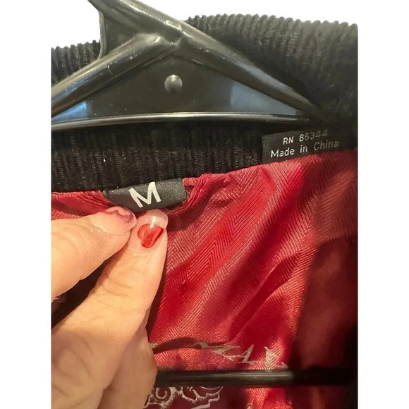 FRANKY MAX 90’s VTG  Black Two Corduroy Blazer Size Medium - Picture 2 of 7